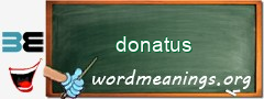 WordMeaning blackboard for donatus